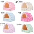 thumbnail image 2 of Soft Comfortable Winter Rabbit Squirrel Guinea Pig Nest Warm Mat Small Animal Sleeping Bed Hamster House PINK XS, 2 of 8