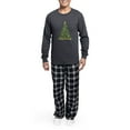 thumbnail image 5 of CafePress - Spider Christmas Tree - Men's Long Sleeve Charcoal Pajama Set, 5 of 6