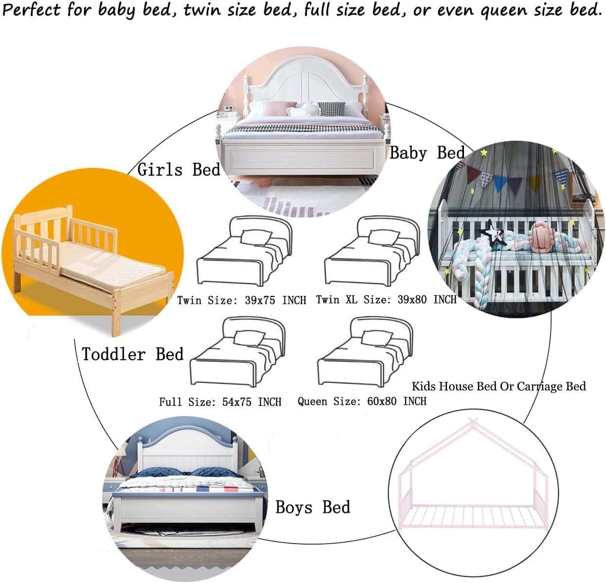 CAILDANL Mosquito Net Bed Canopy Curtains Princess Butterfly Reading Canopies for Girls Kids Single Twin Full Queen Size Beds, Pink and Purple