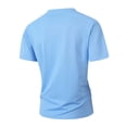 thumbnail image 4 of Men's T-Shirt Pocket Short Sleeve Shirts Running Athletic Workout Active Sun Protection Quick Dry Big and Tall Size S-3XL Sky Blue, 4 of 8
