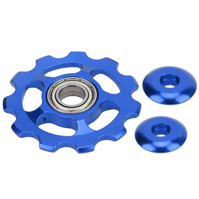 Bicycle Rear Derailleur Pulley, Anodic Oxidation Treatment Easy Installation Rear Derailleur Pulleys For Cycling Red,Blue