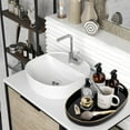 thumbnail image 6 of MAONAME Black Serving Trays with Handles, Oval Decorative Trays for Coffee Table, Nesting Trays Set of 2, Plastic Vanity Trays for Ottoman, Living Room, 6 of 6