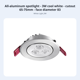 thumbnail image 2 of Abbraccia Foco empotrado LED regulable para sala, antideslumbrante, 2 of 6