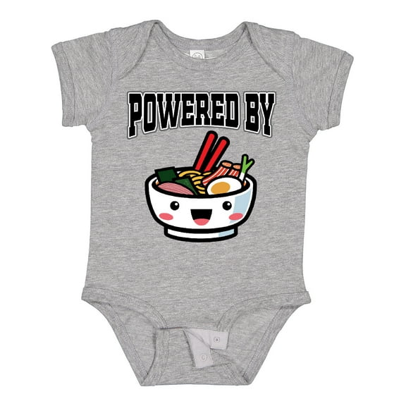 Inktastic Powered by Ramen Cute Noodles Boys or Girls Baby Bodysuit