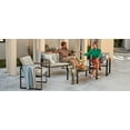 thumbnail image 5 of Natural Expressions 4 Pieces Conversation Set, Beige Rectangular Modern Patio Furniture Set, 5 of 8