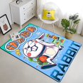 thumbnail image 1 of Doce animales del zodiaco chino pintura alfombra sala de estar área grande negro suave Boho decoración del hogar160x90cm (23x35 pulgadas)60x90cm (23x35 pulgadas) zhangyuxiang unisex, 1 of 2
