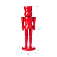 thumbnail image 6 of Large Glossy Metal Decorative Nutcracker, Red, 24", by Holiday Time, 6 of 6