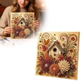 thumbnail image 4 of 12" Autumn Pearl Painting Kit,  Pearl Painting Crafts, DIY Fall Decor，A | Beginner-Friendly Craft, DIY Bead Painting, Harvest Pumpkin Designs, Thanksgiving Decor, Seasonal Home Display (With Frame), 4 of 5