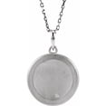 thumbnail image 3 of Precious Stars Unisex Sterling Silver 0.005 CTW White Diamond Accent Initial E Pendant Necklace, 3 of 3