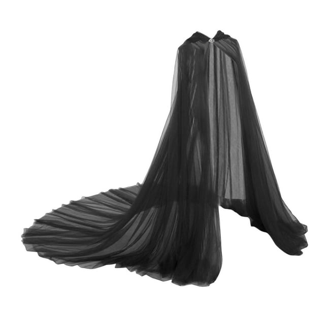 Capucha Zulema Lavable hasta el suelo con diseño de Halloween negro