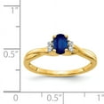 thumbnail image 2 of Primal Gold 10 Karat Yellow Gold Diamond and Sapphire Ring, 2 of 4
