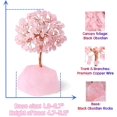 thumbnail image 3 of GFDYREE Healing Crystals Tree Valentines Day Gift Rose Quartz Crystal Tree Stone Tree Gem Tree Feng Shui Tree Money Tree Birthday Valentines Tree of Life Gift, 3 of 7