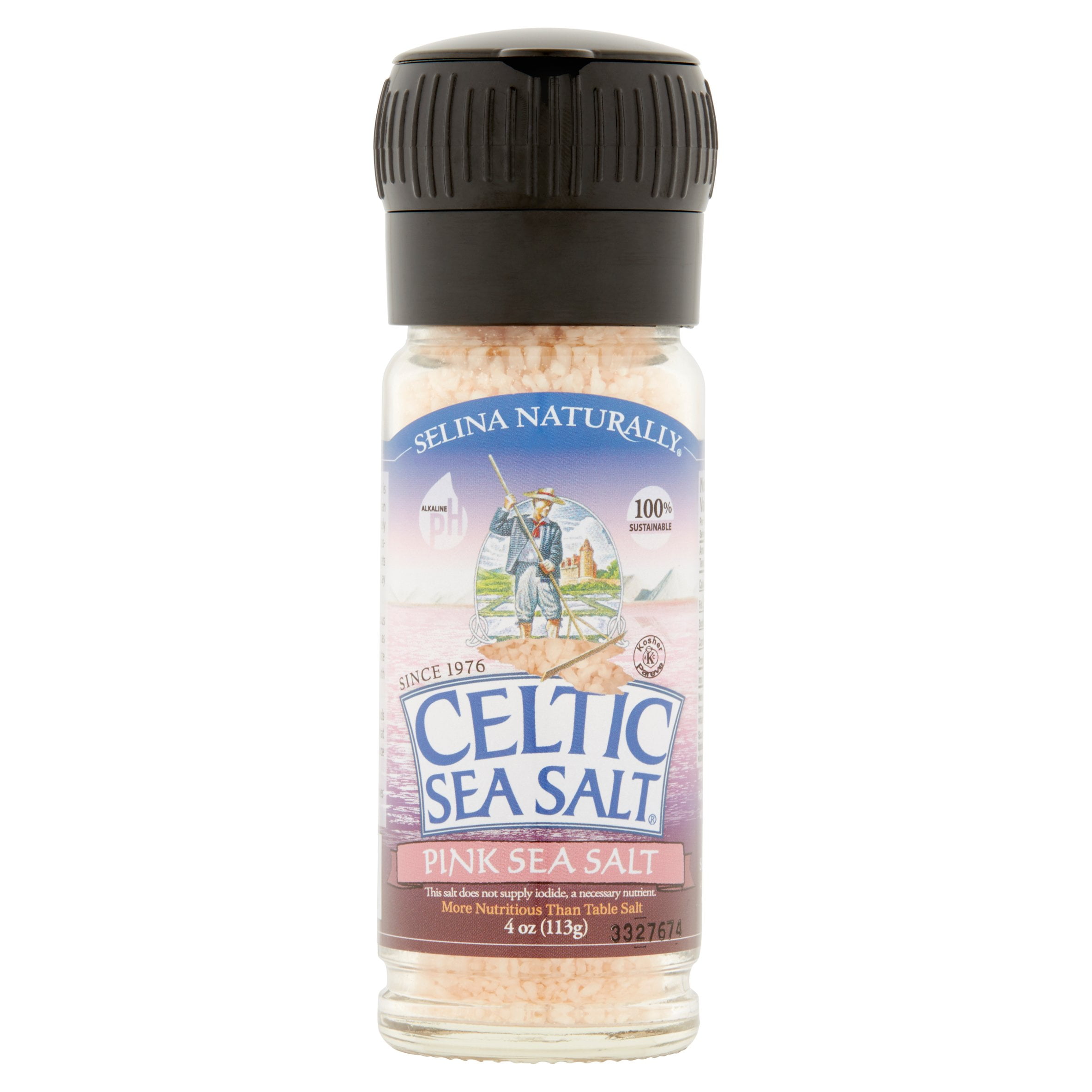 Selina Naturally Celtic Sea Salt Pink Sea Salt, 4 oz, 6 pack