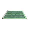 thumbnail image 2 of Ahgly Company Machine Washable Indoor Rectangle Abstract Turquoise Blue Modern Area Rugs, 6' x 9', 2 of 4