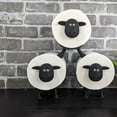 thumbnail image 6 of 3Pcs Sheep Toilet Roll Holde, Tissue Paper Storage Stand, Black Sheep Loo Roll Holder, Toilet Paper Holder Bathroom Set For Bathroom Shelf Housewarming Gift Bathroom Stand Table Counter Decor,3 Pcs, 6 of 6