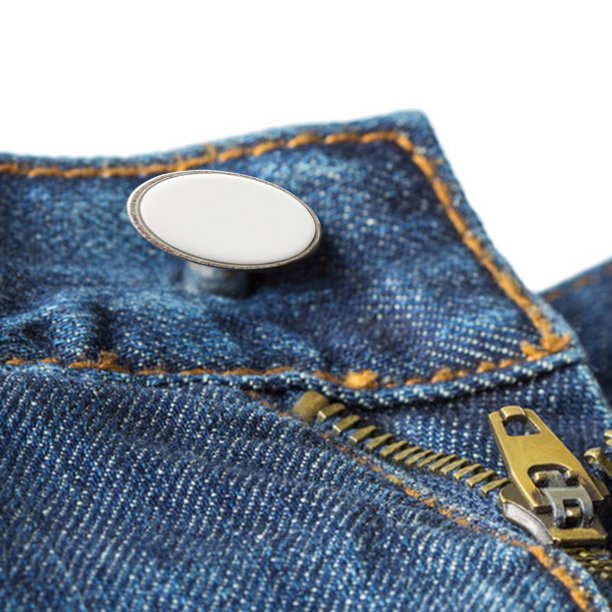 4 piezas de botones para jeansreemplazo de botones a presión de metal sin costuras de 17 mm para jeansblanco Ndcxsfigh Para estrenar