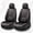 Black and Red Lines_A, variant on for VOLKSWAGEN RABBIT 2006-2009 Car Front Seat Covers Synthetic Leather Wear Resistant Custom Fit Comfort Fit