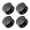 Black white text, variant on hejhncii 4Pcs Bass Effect Button Control Knobs Bass Knobs Guitar Knobs Potentiometer Set