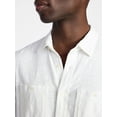 thumbnail image 4 of George Men's and Big Men's Knit Button-up Shirt with Short Sleeves, Sizes S-5XL, 4 of 5