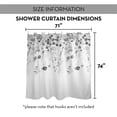 thumbnail image 7 of Creative Products Black Falling Branches 71x74 Shower Curtain, 7 of 7