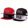 thumbnail image 7 of USA Embroidered Baseball Cap Unisex Hip Hop Hats Vintage Adjustable Snapback Hat Trucker Cap Sun Hat for Men Women, 7 of 7