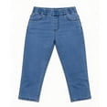 thumbnail image 2 of SBYOJLPB Women's Denim Pants Capris Pants Solid Color Casual Pocket Jeans Cropped Trousers, 2 of 3