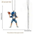 thumbnail image 3 of Personalized Football Christmas Ornament, Creative Acrylic Football Ornament, Football Lovers Christmas Gift, Football Fan Gift, Footballs Ornaments for Christmas Tree Decorations, 3 of 6