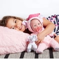thumbnail image 4 of JC Toys 15 Realistic Soft Body Baby Doll with Open/Close Eyes Berenguer Boutique | Elephant Hooded Onesie Theme | Pink | Ages 2+, 4 of 5