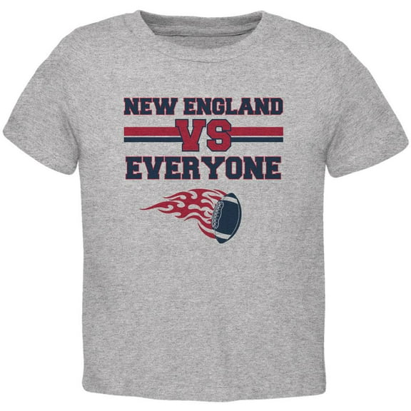 New England Versus Everyone Football Toddler T Shirt Heather 4T
