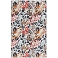 thumbnail image 2 of SAFAVIEH Malibu Aletha Leaves Polyester Area Rug, Ivory/Rust, 9' x 12', 2 of 12