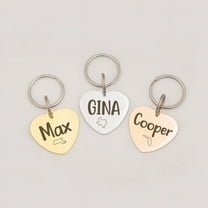 Dog Tag - Dog Tags for Dogs Personalized - Dog Name Tag - Dog Collar Tag - State Pet Id Tag - Dog Id Tag Small Dog - Cat Tag Heart