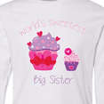 thumbnail image 4 of Inktastic World's Sweetest Big Sister Long Sleeve Youth T-Shirt, 4 of 5