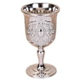 thumbnail image 4 of Vintage Ornate Wine Goblets, Embossed Gold Silver Plated Decorative Goblets, Small Goblet Cups, Elegant Mini Goblets for Wedding Party, Home Bar Goblets for Liquor, Wine Serving, 4 of 7