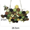 thumbnail image 5 of Queen Honey Bee Suncatcher Decor Happy Bee Day Sign Door Hanger Bee Suncatcher Honeycomb Hanging Decor Bumble Bee Hive Decor for Farmhouse Garden Party Supplies, 5 of 7