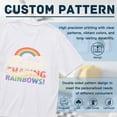 thumbnail image 5 of CHASING RAINBOWS,Rainbow Dolphin Print 1, Vintage T Shirt, Cotton T-Shirt for Men, 23666305,3XL, 5 of 8