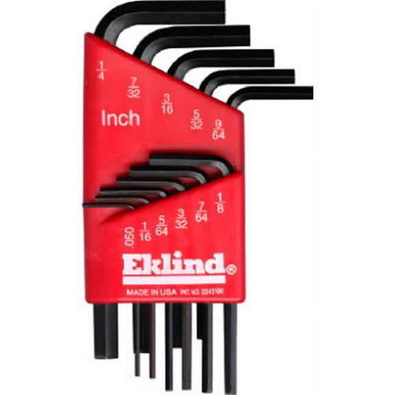 Eklind 10018 Combination Short & Long Arm Hex-L Key Set- 18 Piece