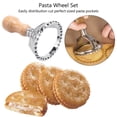 thumbnail image 4 of Coupe-tampon Ravioli avec Roue à Rouleau, Moule avec Poignée en Bois pour Bord Cannelé, Presse à Pâtes Accessoire de Cuisine, 4 of 9