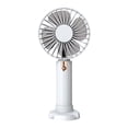 thumbnail image 1 of Ventilador de mano Cateissary 2 en 1 recargable portátil ajustable blanco, 1 of 6