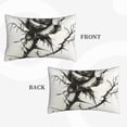 thumbnail image 2 of JUNZAN Black And White Rose Pillow Cases Standard Size, with Envelope Closure Bed Pillow Cases(without pillow core),16"x24" inches, 2 of 5
