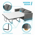 thumbnail image 2 of Mixoy Pull Out Sofa Bed,  Loveseat Sleeper for Apartment/Small Spaces,Sleeper Sofa Bed with Memory Foam Mattress, 2-in-1 Pull Out Couch Bed Suitable for Friends to Stay Temporarily (Full, Grey), 2 of 8
