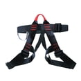 thumbnail image 6 of Adjustable Half Body Climbing Harness Safety Belt for Rock Climbing Downhill Rescue Polyester Material, Black, 6 of 7