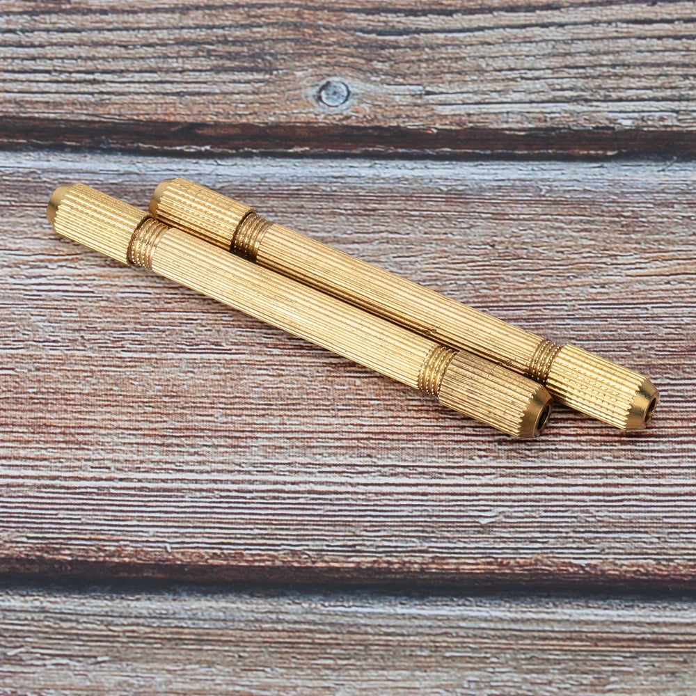 Tebru Pin Vise Bit,Portable DoubleSided Pin Vise Hand Manual DIY Tool