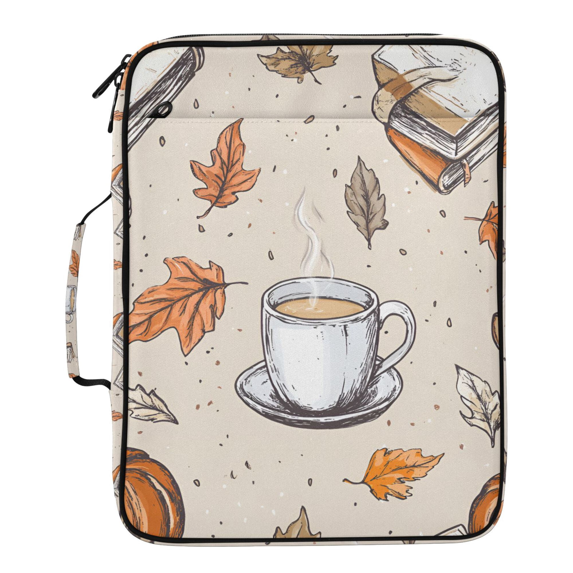 FORMRS Accordion File Folder A4 Size 7-Pocket Expanding Document Organizer Bag with 3 Ring Binder, Fall Coffee