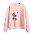 thumbnail image 1 of toraway Chandail à Capuche pour Femmes Fermeture Éclair Automne Hiver Col Rond Couleur Unie Imprimé Manches Longues Chandail TG, 1 of 4