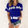 thumbnail image 3 of Birdeem T-Shirt Mode Imprimé pour Femmes Manches Courtes Blouse Col Rond Hauts Décontractés, 3 of 12