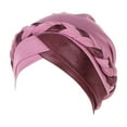 thumbnail image 3 of Women's Fashionable Solid Color Striped Bow Headscarf Ladies Hat Women Extra Large Cap French Cabaret Hat Artist Hat Girls Sock Hat Men Aka Winter Hat French Barrette Hat Women Womens Knit Hats Artist, 3 of 3