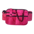 thumbnail image 1 of Riñonera de enfermera, bolsa organizadora de enfermería con múltiples bolsillos, bolsa para el cinturón, delantal de cadera Rosa roja, 1 of 9