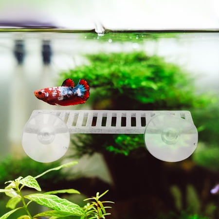 Alasum White Betta Fish Resting Leaf ABS Material Safe for Fish Easy to Set Up