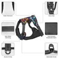 thumbnail image 6 of Haiem Colorful Fall Leaves Pattern No-Pull Dog Harness Reflective Front Clip Vest with Handle,Step-in Air Dog Harness,Adjustable 2 Metal Rings 4 Buckles-Medium, 6 of 6