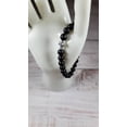 thumbnail image 2 of Natural Black Onyx 8mm Round Shape Smooth Cut Beads Stretchable Bracelet for Men & Women., 2 of 2